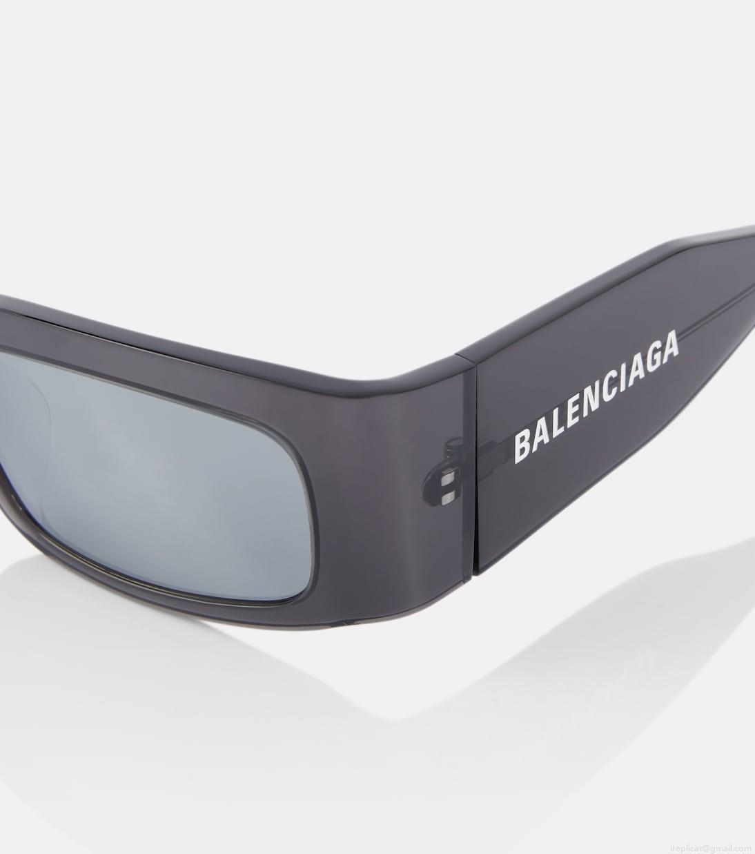 BalenciagaLogo rectangular sunglasses