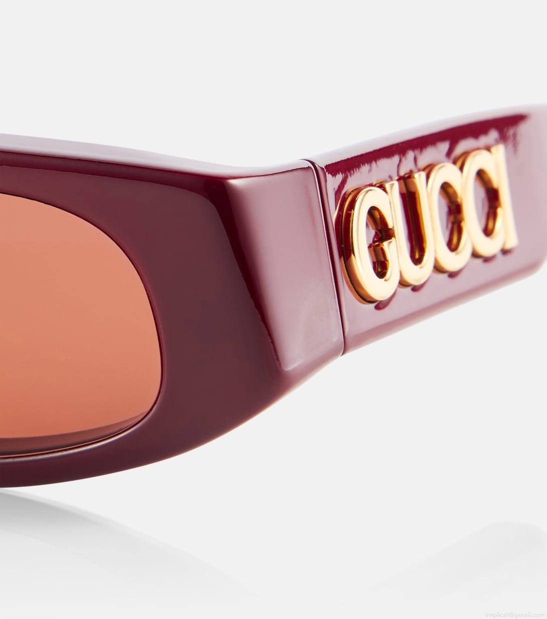 GucciLogo rectangular sunglasses