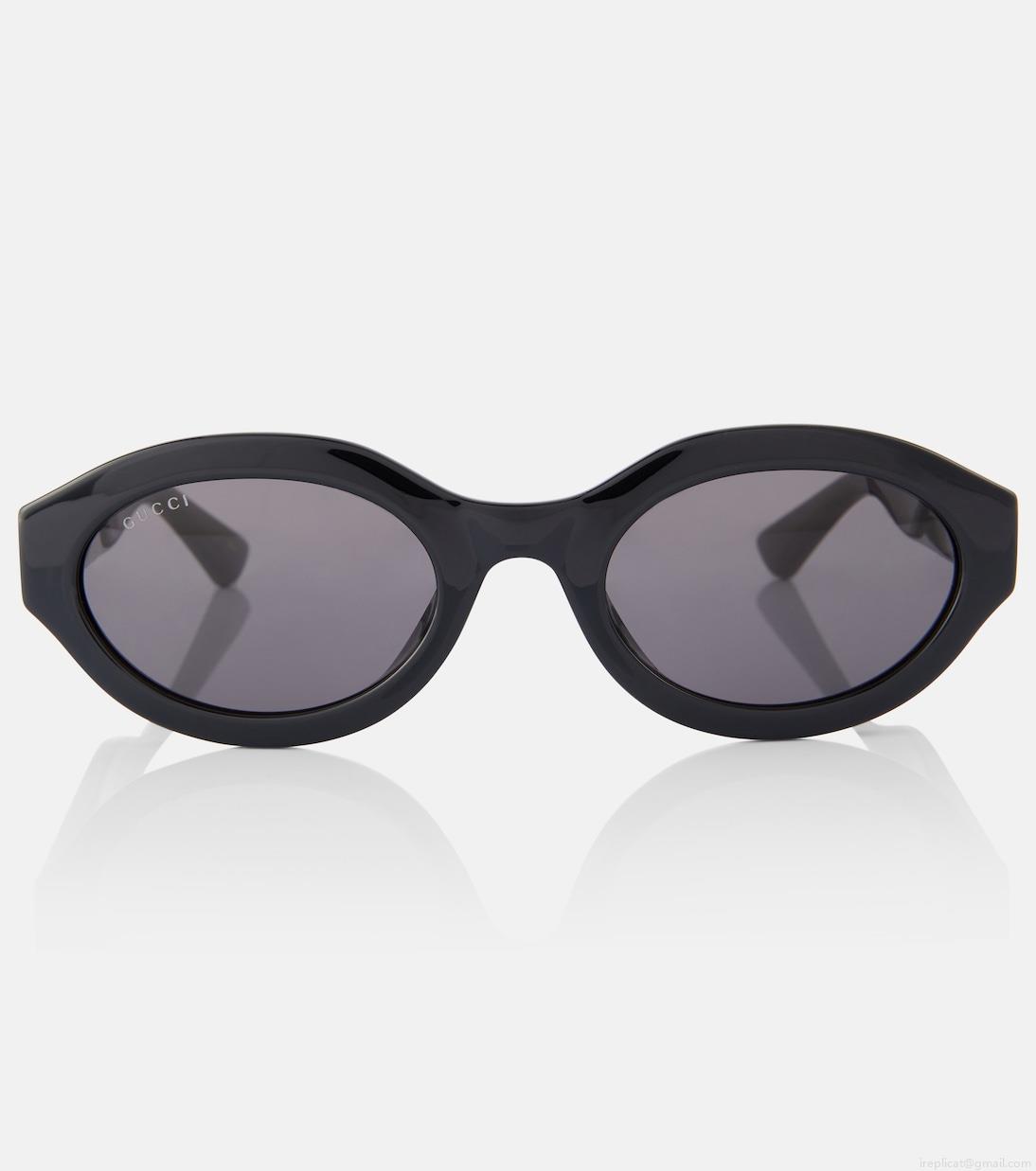 GucciMinimal GG oval sunglasses