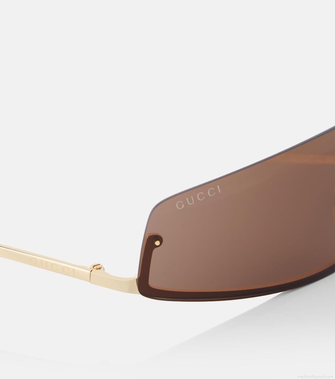 GucciMetal flat-top sunglasses