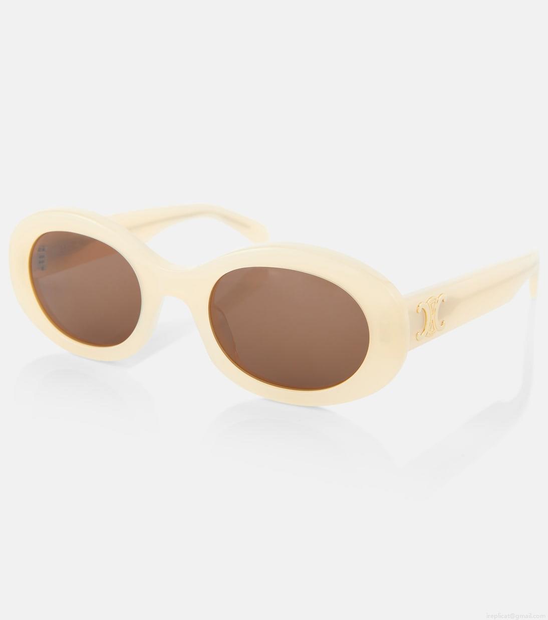 Celine EyewearTriomphe 01 oval sunglasses